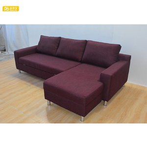 Phong cách hiện đại <span class=keywords><strong>Sofa</strong></span> kiêm giường với lưu trữ có thể gập lại khung kim loại và vải bọc cho phòng khách phòng ngủ hoặc căn hộ - Product Image 4
