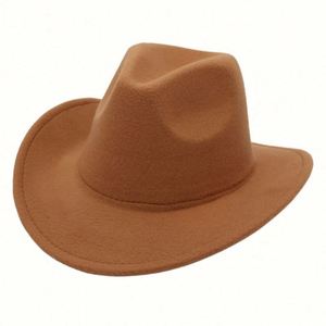 Sombrero de Vaquero con Borde Enrollado Tridimensional, Estilo Europeo y Estadounidense, para Todas las Estaciones, Moda para Exteriores - Product Image 2