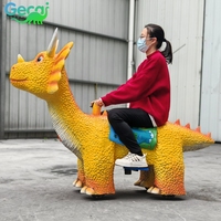 Scooters électriques attrayants en forme de dinosaures pour centres commerciaux, parcs d'attractions et sites touristiques