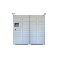 Vente flash : Armoire à clés électronique Anzi DBS-001 pour centre de fitness, casier de gym en acier laminé à froid, étanche IP54, fixation murale/sol
