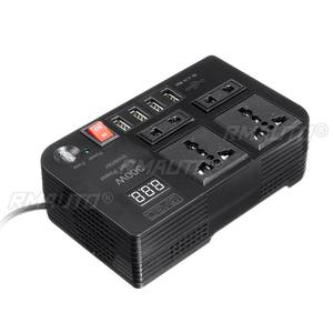 Inversor de Corriente para Auto de 300W, DC12V a AC220V, Onda Modificada, con 4 Puertos USB, 4 Tomas de CA, Pantalla LED y Detección de Voltaje - Product Image 4
