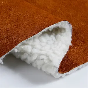 Warp Knitted Deerskin Suede Composite Lamb Cashmere Autumn/winter Fur Imitation Integrated Children's Wear Fabric