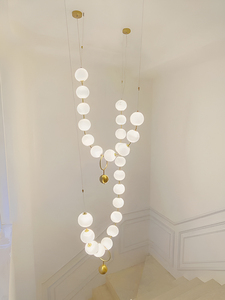 <span class=keywords><strong>Lampadario</strong></span> pendente <span class=keywords><strong>con</strong></span> sfere di vetro lampada di Design nordico <span class=keywords><strong>con</strong></span> <span class=keywords><strong>lampadario</strong></span> a sfera di perle - Product Image 5