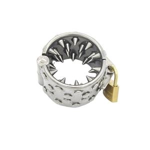 Rvs 4 Rijen Tanden Penis <span class=keywords><strong>Ring</strong></span> Hanger Scrotum Testicle Kuisheidsgordel Volwassen Spelletjes <span class=keywords><strong>Sex</strong></span> Toy - Product Image 2