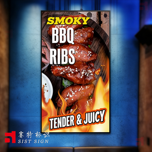 Tablero de Menú LED Magnético de Aluminio Personalizado - Caja de Luz para Póster de Fácil Cambio con Brillo Automático para Cafetería, Mostrador de Restaurante - Product Image 1