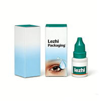 Boîte d'emballage personnalisée avec logo pour gouttes oculaires 10 ml pour des yeux sains et clairs, produit de soin des yeux, boîte en carton pour gouttes oculaires