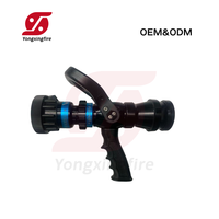 YongxingFire 150/300/475LPM Lance d'incendie flexible en aluminium à poignée pistolet réglable, Lance turbo, Tube de mousse à faible expansion