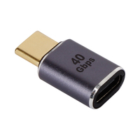 Adaptador VCOM USB4 de 100W con Carga PD, Conector USB Tipo C Macho a Hembra de Aluminio para Cable de Datos