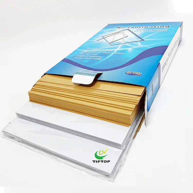 Plastik kartlar için TIPTOP 0.76mm 0.8mm lamine olmayan PVC levha beyaz PVC levha