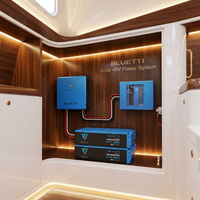 Vente en gros pour système de batterie LFP RV5 B4810 48V 100Ah avec onduleur 5kW/6kW, 6000 cycles, garantie 10 ans, pour extérieur, caravane, marine