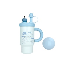 Nouvelle Tasse Isotherme en Acier Inoxydable Adorable et Mignonne, Modèle Hiver, Grande Capacité, Portable, Idéale pour Étudiantes et Usage Scolaire