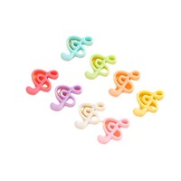 Cabochons en résine à dos plat, motif notes de musique colorées style japonais, pour scrapbooking DIY, fabrication de bijoux, boucles d'oreilles et accessoires de nail art