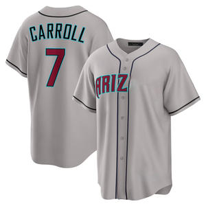 2025 أريزونا مخصص للجنسين # قميص بيسبول/سوفتبول رقم 7 كوربين كارول قابل للتنفس بمقاسات كبيرة، مطرز ومُخيط - Product Image 4