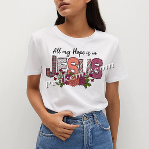 All My Hope Is in Jesus Prints Transfer Iron on Western Christian Design Prensa de calor Sunflower Hope Transfer Western Jesus DTF - Product Image 5
