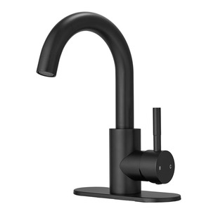 <span class=keywords><strong>Robinet</strong></span> noir d'évier <span class=keywords><strong>de</strong></span> salle <span class=keywords><strong>de</strong></span> bain à bec rotatif à une poignée 360 ° avec tige <span class=keywords><strong>de</strong></span> 1-3 trous évier <span class=keywords><strong>bouchon</strong></span> <span class=keywords><strong>de</strong></span> vidange pop-up en métal 1615-B1 - Product Image 1