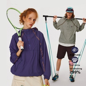 Chaqueta Ligera para Senderismo con Protección UV, Cortavientos UPF50+ para Montañismo, Resistente al Sol, con Capucha, Protección UV - Product Image 3