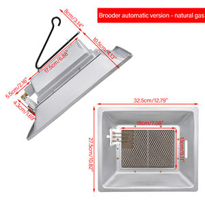 Calentador de <span class=keywords><strong>Gas</strong></span> para pollos, equipo de incubación de Calefacción Automática, cerámica infrarroja, calefacción catalítica para aves de corral y animales - Product Image 3