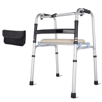 Équipement de physiothérapie pratique de marcheur médical pliant léger de vente chaude pour les personnes handicapées âgées