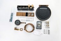 Ensemble de douche thermostatique encastré WEIHAO noir avec affichage numérique intelligent et système de douche à température constante