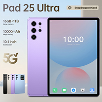 Tablet Pad 25 Ultra de 11 Pulgadas, Nexus, 16GB+1TB, 108MP, 8000mAh, 5G, Doble SIM+TF, MTK, Wi-Fi, Resistente al Calor, Puerto Tipo-C