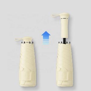 Parapluie de poche OEM personnalisé, capsule anti-UV, petit, pliable en 5 sections, ultraléger, mini, anti-soleil, avec logo - Product Image 3