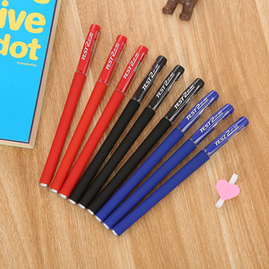 CHXN Blue Red penne Gel a base d'acqua nero smerigliato firma ufficio penna neutra apprendimento cancelleria 0.5mm scrittura larghezza plastica - Product Image 6