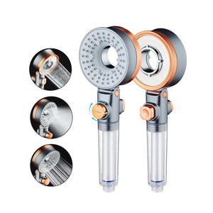 Cabezal <span class=keywords><strong>de</strong></span> Ducha Manual <span class=keywords><strong>de</strong></span> 2 Lados con Alta Presión, Flujo Ajustable, 3 Modos, Filtro ABS, Diseño Moderno y Botón <span class=keywords><strong>de</strong></span> Encendido/Apagado - Product Image 4
