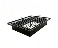 Cadre de lit pour adulte, lit plateforme moderne California King, sans tête de lit