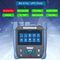100KM Mini OTDR 1310/1550nm 28/26dB Glasfaser-Reflektometer Touchscreen VFL OLS OPM Ereigniskarte Ethernet-Kabeltester OTDR
