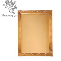 Placa de Identificación para Ataúd Estilo Europeo Chapada en Oro 4 #   Accesorios para Ataúdes, Herrajes Funerarios, Artículos Decorativos