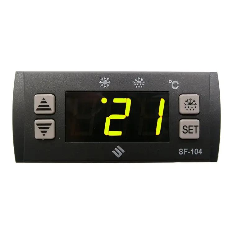 Mini termostato digital led para congelador, controlador de temperatura con control de ventilador