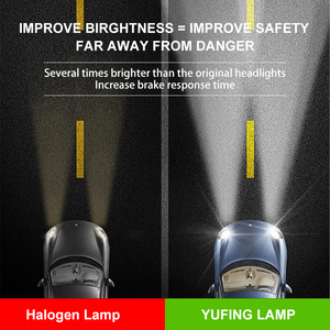 Ampoules de phares de voiture LED H4 à double <span class=keywords><strong>faisceau</strong></span> 56W de qualité supérieure et économiques pour flotte logistique commerciale, conduites nocturnes sécurisées - Product Image 3