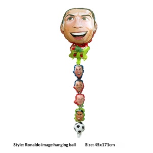 Set de Globos de Aluminio de la Copa Mundial de Fútbol, con Bandera Nacional, Camiseta, Trofeo y Cabeza de Jugador, para Decoración de Fiestas en EE. UU., Canadá y México - Product Image 6