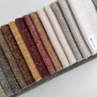 Tissu en chenille polyester épais et texturé, résistant aux taches, facile d'entretien, vendu au mètre, pour coussins de bureau, hôtels, et tissus de rembourrage en gros