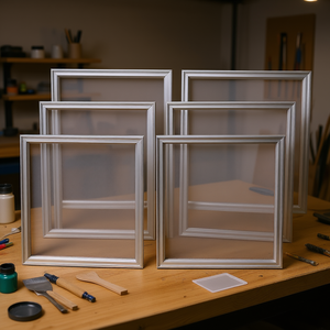 Telai in alluminio per serigrafia 20x24 pollici con rete in nylon ad alta tensione da 110 fili per serigrafia - Product Image 2