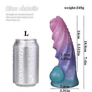 OEM ODM Factory Großhandel New Alien Leuchten <span class=keywords><strong>Dildo</strong></span> Lesben Silikon Fantasy <span class=keywords><strong>Dildo</strong></span> Frauen Männer Alien Monster <span class=keywords><strong>Dildo</strong></span> für Frauen % - Product Image 5