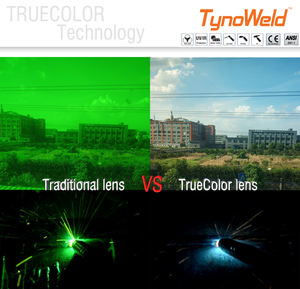 سعر المصنع مباشرة نظارات لحام واقية زرقاء غطاء خوذة لحام مرشح بصري - Product Image 5