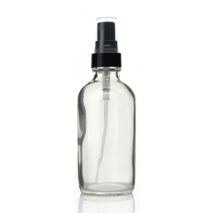 4 Botellas de Vidrio Transparente de 4 Onzas con Pulverizador de Rocío Fino, Recargables y Vacías <span class=keywords><strong>para</strong></span> Aceites Esenciales, Limpiadores Caseros y Aromaterapia, 120 ml - Product Image 1