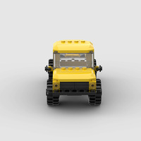 Compatible avec les briques de marque, petites pièces, voiture de course, camion, MOC, assemblage éducatif, bricolage, blocs de construction, jouet en plastique ABS