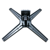 Base de table carrée noire en aluminium moulé de haute qualité, accessoires durables pour table