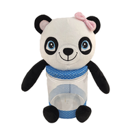 Boîte à bonbons en plastique en forme de tête d'animal en peluche de dessin animé mignon