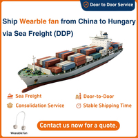 Transitaire maritime Chine : Ventilateurs portables DDP vers la Hongrie, livraison porte-à-porte tout compris, taxes incluses, agent logistique 7x24