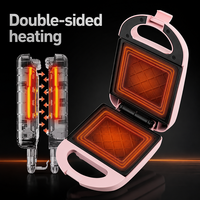 Grille-pain vertical compact avec poignée de transport et indicateur d'état, idéal pour les petits-déjeuners et les sandwichs, parfait pour les petites cuisines et les hôtels.