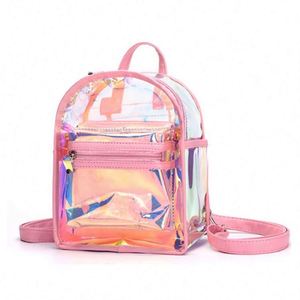 Fashion <b>Mini</b> Women Laser Transparent <b>Backpacks</b> Waterproof Dry Holographic Pvc Jelly <b>Backpack</b> for Girls Children Beach - Product Image 3