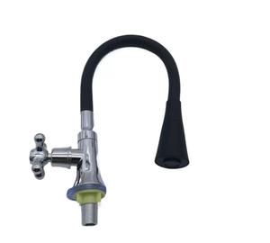 Robinet de cuisine noir en zinc NES-CI37 avec <span class=keywords><strong>bec</strong></span> flexible pivotant, <span class=keywords><strong>mitigeur</strong></span> d'eau chaude et froide extractible pour évier de cuisine domestique - Product Image 4