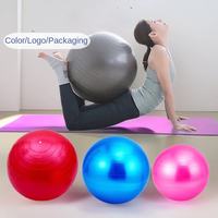 Ballon de yoga et de Pilates en PVC épais de haute qualité de 65 cm pour la gym, l'entraînement, le fitness, les exercices et la danse
