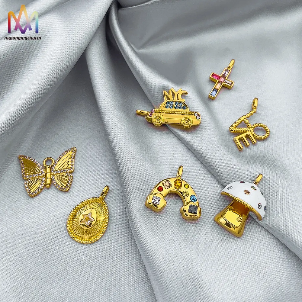 Wholesale Luxury Charms Pendants Accessory Gold Filled Jewelry Making Supplies For Diy Jewelry