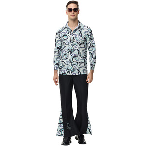 2025 haute qualité en gros 1970s paix et amour Costume rétro fleur enfant tenue pour Hippie fêtes Costumes - Product Image 2