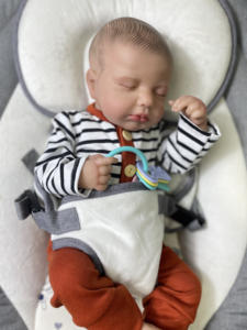 Muñeca Bebé Reborn Gemela <span class=keywords><strong>LouLou</strong></span> de 19 Pulgadas, Nueva y Económica, Despierta o Dormida, Piel Pintada en 3D, Muñeca Bebé Reborn de Silicona para Niñas - Product Image 6