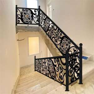 Elegante Balustraden & Handläufe für Treppen aus Aluminiumlegierung und Schmiedeeisen für Wendel-/Geschwungene Treppengeländer - Product Image 1